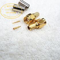High quality thick gold plated crimping type SMAJ 50-3 male Test head passed salt spray test for 48 hours