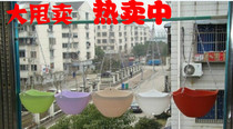 Balcony green potted hanging pot Orchid pot resin plastic flower pot chain adhesive hook full