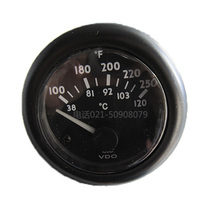 24v water temperature meter diesel generator set engine VDO electronic electromagnetic water temperature indicator