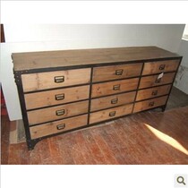 American Country Style Foreign Trade Export Single Retro - wood structure Drawer Cabinet Meal - side cabinet locker