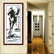 Living room cross stitch a horse room new thread embroidered Horse series horse to success 2021 cotton thread simple good embroidery