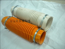  Toilet thickened sewage pipe Toilet rear water toilet side drainage hose Rubber pipe with a pair of clamps