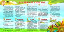 616 wallpaper poster printed exhibition board spray-painted writing real material 597 Kindergarten teaching staff rules and regulations