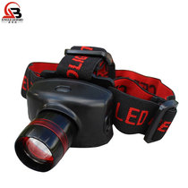 Retractable Strong Luminous Headlight Outdoor Camping Light Fishing Light CREE160 Lumen LED Bubble 3 Section 7 Battery