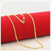 Gold-plated necklace submarine gold jewelry water ripples ladies wild necklace Fair hot sale jewelry direct sales