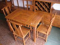 Ming Style Teatai Red Wood Furniture Chinese Antique Furniture Tea Table And Chairs Combined Balcony Leisure Tea Table