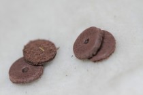 Hidden Buddha pearl accessories original color cow leather cushion percentily cow leather diameter of 1 2cm