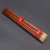 NEWREA New C-Grade Snake Wood Gold Ball Chopsticks Household Cutlery Set