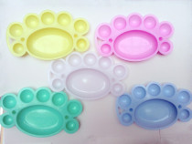 Childrens small feet multifunctional paint palette gouache watercolor color tool paint box multi-color palette