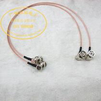 Transfer wire double BNC bend male RG179 75 ohm 75-1 5 silver plated coaxial jumper