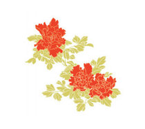 New Chinese hotel Farmhouse Yoga Teahouse Zen Room Practice piano room Antique wall decoration Peony CT-084