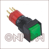 Zhejiang Hongbo push button switch 16mm square self-healing button LAS1F-11 JC can be self-locked with lamp