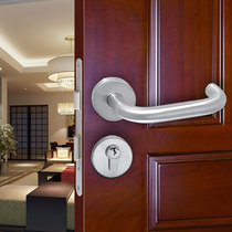 (three-ring) high-end 304 stainless steel split handle door lock SF55-0251SS (kept for a decade)