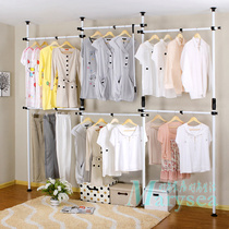 Aoge fashion simple wardrobe wardrobe top creative coat rack metal combination steel rack hanger landing