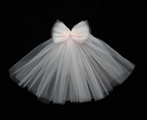 Pink big bow bouffant veil pet veil pet headdress dog veil