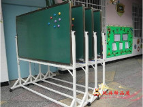 Double-sided Magnetic blackboard childrens teaching mobile Blackboard Learning double-sided blackboard
