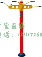 Outdoor fitness equipment square three-person pull-up hot community fitness path three-position pull-up frame