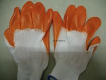 PVC impregnable rubber gloves oil resistant work with protective worksite factory building abrasion-proof operation