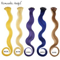 Real hair real hair hair hair hair 2 clip 60cm long curly hair big wave hair curtain color