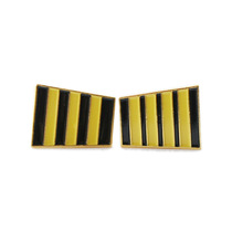 Airline pilot Captain four-bar epaulette badge co-pilot three-bar brooch clothes suit collar buckle badge