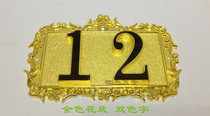License NumberVilla Aparthotel mall plate number golden dual digit number of punch free