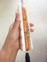  Bright barbecue skewer meat piercing device is easy to use and convenient to skewer meat It is recommended to take a single shot without accessories