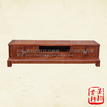 Mahogany furniture big fruit red sandalwood solid wood TV cabinet Chinese style antique living room Myanmar rosewood TV cabinet single board