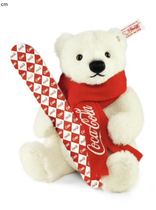 German Steiff teddy bear Coca-Cola Bear World Limited 1500 Collector Edition Series 21cm