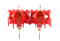 Haixin Buddha new home into the house new red Jiqing dragon and Phoenix lantern lantern Housewarming festive lantern