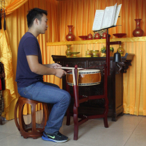 Buddhist Taoist Dharma Equipment Drum Muyu Bell Dharma Meeting Complete Set of Drum Large Hall Drum Buddha Equipment