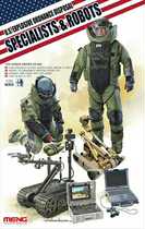 MENG Bing Man Model 1:35 US IED Bomb Expert and Explosive Robot HS003 assembly model