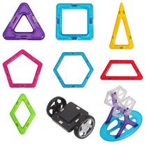 Manufacturers direct sales of Hongbo magnetic flake building block Building magnet block assembly magnet childrens puzzle toy