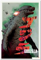 Godzilla movie poster art movie decorative painting original authorization