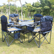 Plus cotton folding tables and chairs outdoor leisure beach tables and chairs large number folding tables and chairs self-driving travel tables and chairs