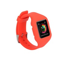 Apple applewatch soft silicone 42 protective cover 38 watch with Series2 free connector 2 generation general model