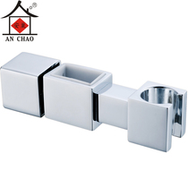 New shower seat All copper square hand-held shower bracket Shower accessories Shower lifting rod bracket
