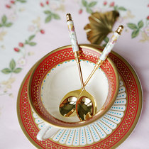 Spot wedgwood minton Minton ceramic gold plated stainless steel snack spoon Vintage coffee spoon