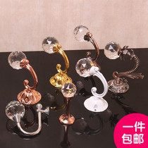 Clothing store wall crystal hook Wall clothes hook Single hanging hook Wall hanging womens clothes hanger display rack