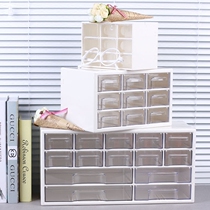 Rice Wood White elegant drawer type desktop storage box sundries jewelry office stationery finishing box lockers