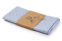 European synchronous high-end custom cotton blue luxury catwalk handmade hemmed vintage suit pocket towel