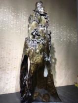 Factory direct gloomy wood gold silk Nan root carving ornaments Wood carving crafts Landscape large living room entrance