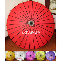  Fuzhou paper umbrella K umbrella COS paper umbrella Brake YUEHUA CHANGAN MAGIC night festive paper umbrella 84CM diameter pure red
