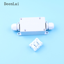 Supply IP65 waterproof junction box Outdoor IP65 waterproof grade sunscreen UV one in one out junction box