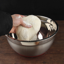 Baking tools thickened and deepened non-slip egg beating basin bucket Stainless steel basin Vegetable washing basin Cooking basin and basin Salad basin