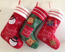 Christmas decorations Christmas big socks Old man gift socks Gift socks Children candy bag pendant pendant