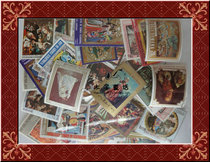 {Woodchild Fairy Tales} Foreign 50 Different Painting Thematic Letters Sales Cover ticket Thematic stamps
