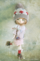 Gaga Hands-love Eiffer Tower Sweater-Daily momoko Blythe Medium Cloth jerryberry