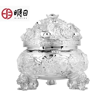  Tomorrow 999 foot silver cornucopia ornaments Silver ding foot silver ornaments Business gifts Kowloon Xianrui