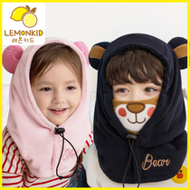 Baby baby hat Winter Childrens hat autumn and winter boy girls ear protection hooded hooded cap cap warm in winter