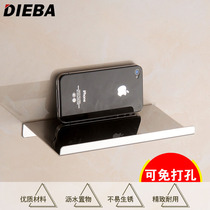  DIEBA 304 stainless steel mobile phone bracket Bathroom bathroom small shelf lazy punch-free bedside bracket